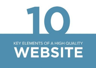 10 Key Elements of a High Quality Website [Infographic]