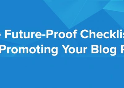 A Checklist for Promoting Your Blog Posts [Infographic]