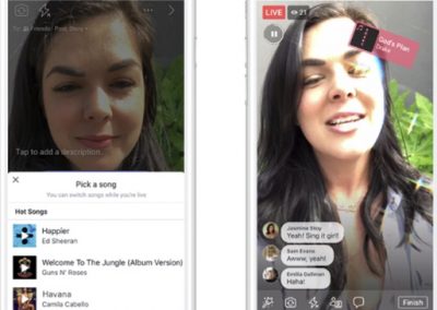 Facebook Adds New Music Options for Videos, Including ‘Lip Synch Live’
