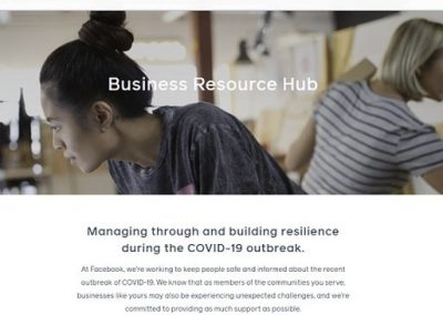 Facebook Launches New Business Resource Hub for Organizations Impacted by Coronavirus