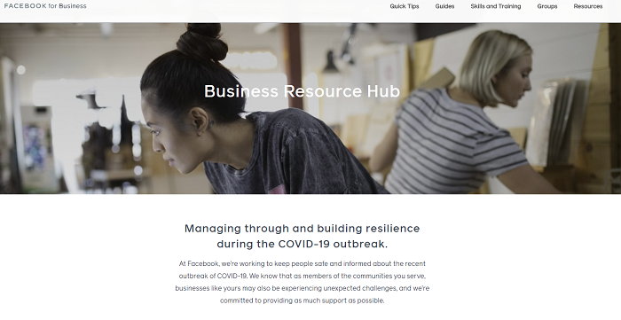 , Facebook Launches New Business Resource Hub for Organizations Impacted by Coronavirus, TornCRM