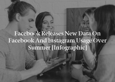 Facebook Releases New Data on Facebook and Instagram Usage over Summer [Infographic]