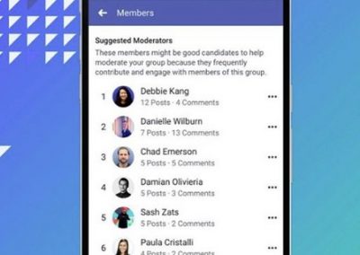 Facebook Tests ‘Suggested Moderators’ to Help with Group Administration