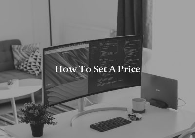 How to Set a Price