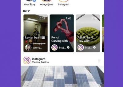Instagram Tests Highlights of IGTV Content Within the Main Instagram Feed