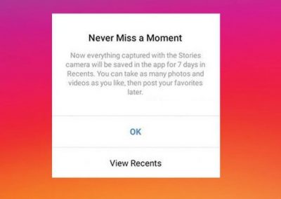 Instagram Will Now Keep All Content Captured in the Stories Camera for Seven Days