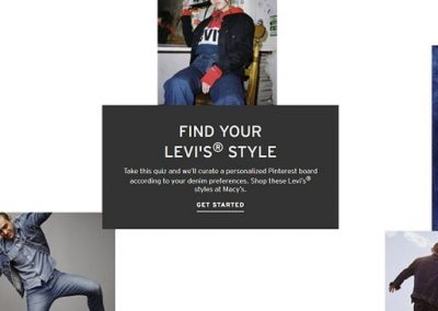 Levi’s Uses Pinterest’s Advanced Style Matching to Create Customized, Branded Boards