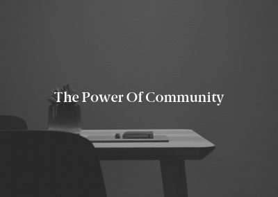 The Power of Community