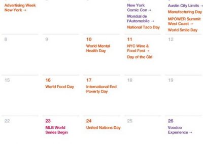 Twitter Releases Major Events Calendar for October to Help with Strategic Planning