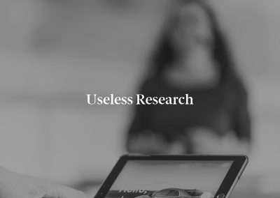 Useless Research