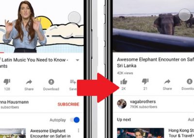 YouTube Adds New Option to Swipe Right to View the Next Video
